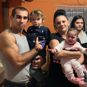 romská rodina z Klenovce z osady